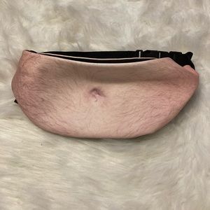 Novelty‎ hairy belly button Fanny back adjustable zip vacation travel man bag
